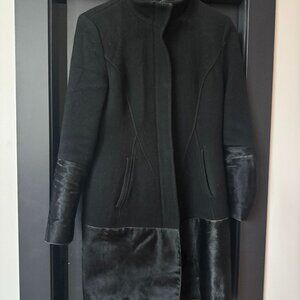 Pony Hair Wool Coat Dawn Levy